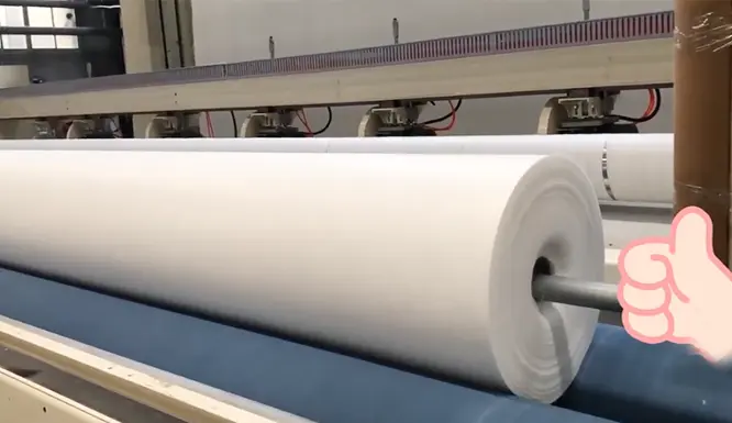 PET Filament Non Woven Geotextile For Road Construction video-7